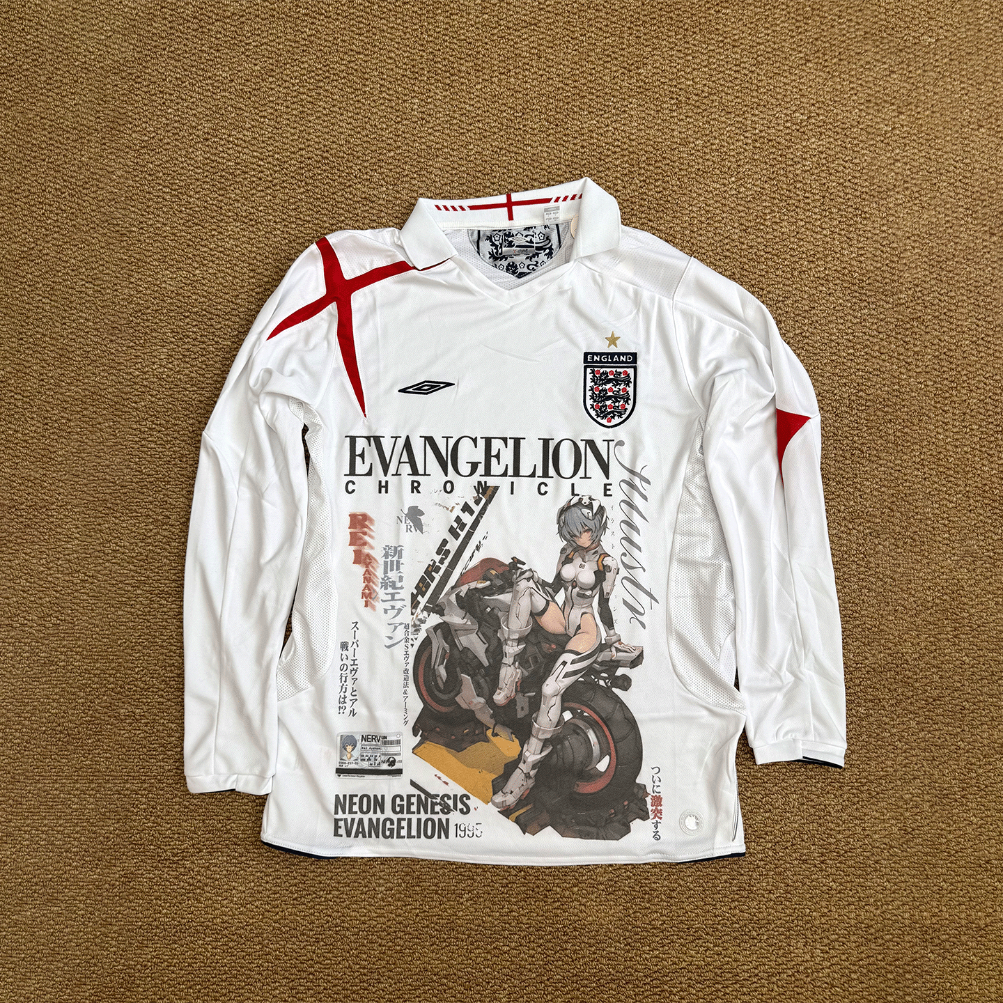 EVAporer Ayanami Rei Mechanical Vintage Long Sleeve Jersey