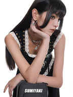 Five Kills Rock Guitar S925 Punk Earrings