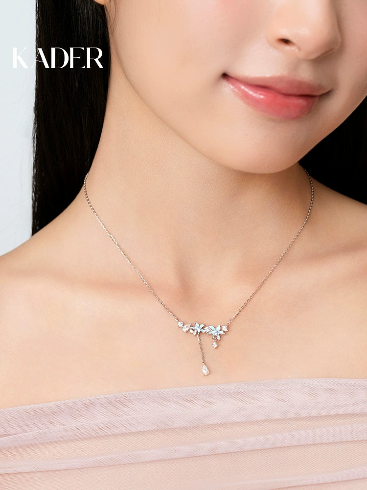 Katy Roland Night Dream 925 Silver Luminous Clavicle Necklace