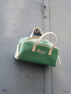 Momogigi is a summer getaway, retro washed denim mini shoulder messenger Boston bag