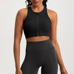 Athena Lulu Front Zip One-piece Yoga Bra