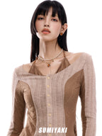 SUMIYAKI Vintage Embossed Amber Earrings