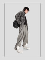 HANQIAORJI High-top German Training Shoes White Splicing Boxing Boots