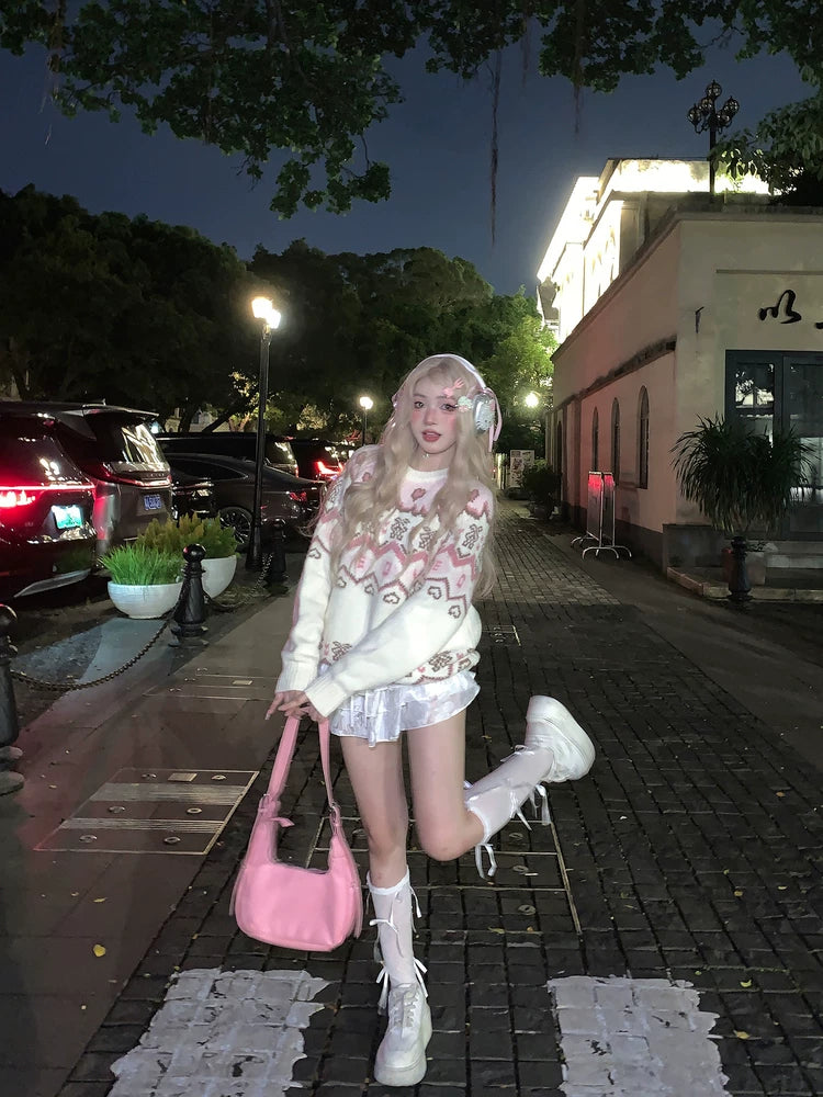 SIXMINU Japanese Retro Loose Sweater