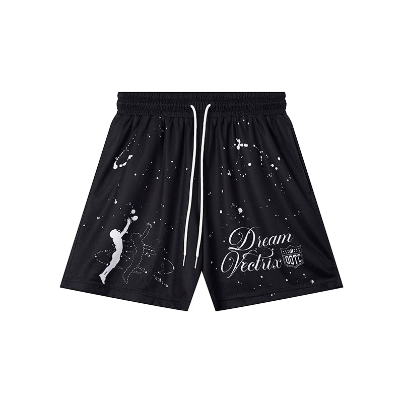 OOTC Rainy Night High Waist Casual Sports Shorts