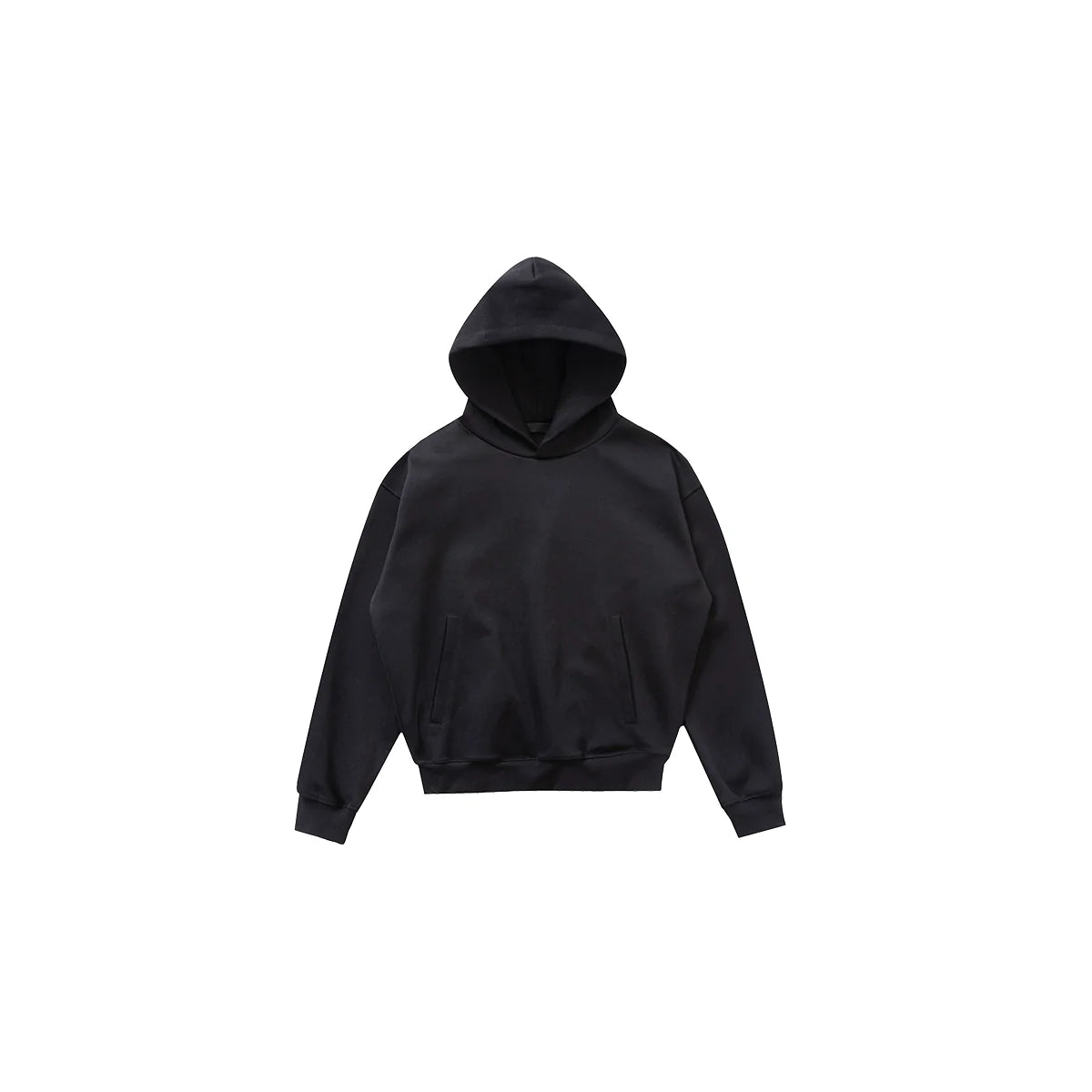 PLUS NO LOGO Double-sided Slippery Loose Pullover Hoodie