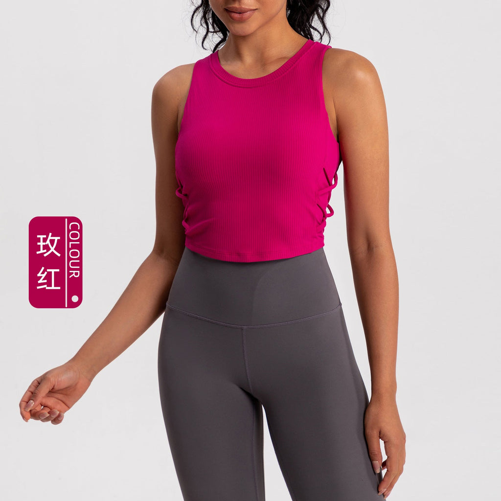 Athena Lulu Naked Back Yoga Vest with Chest Pad