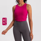 Athena Lulu Naked Back Yoga Vest with Chest Pad