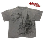 MELANIN Original Angel Line Hand Painted Short Sleeve T Shirt