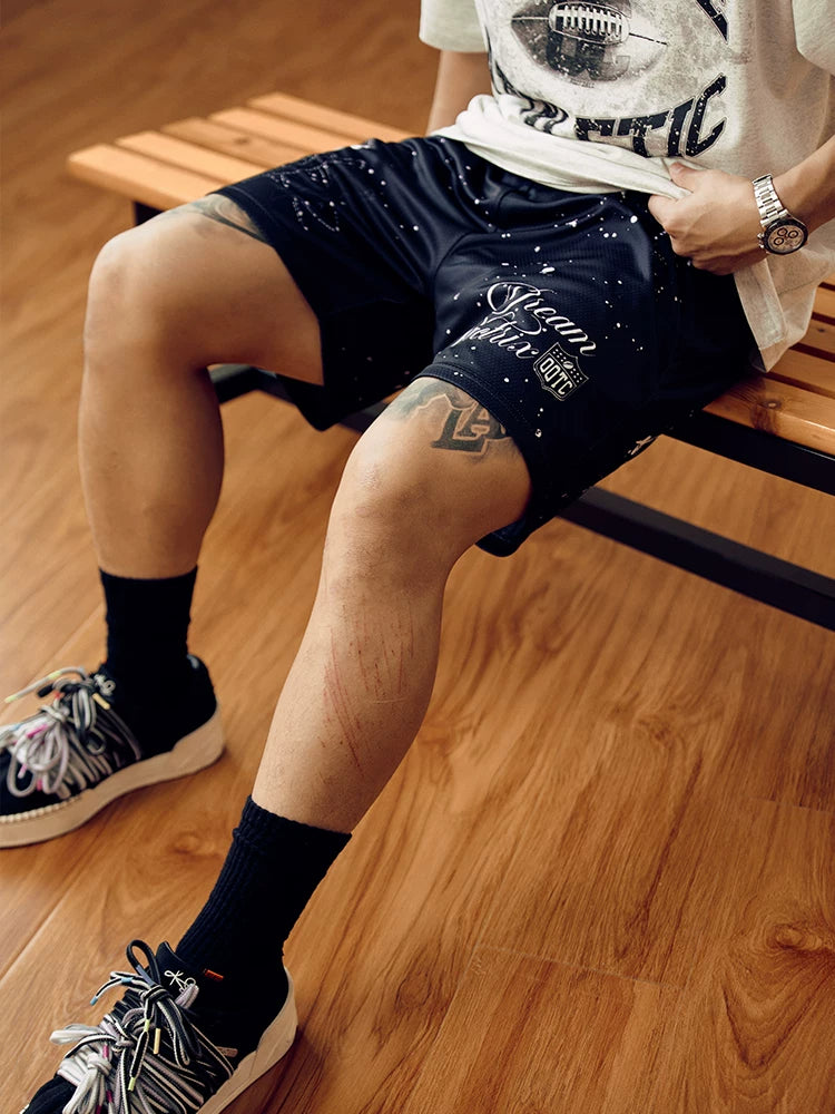 OOTC Rainy Night High Waist Casual Sports Shorts