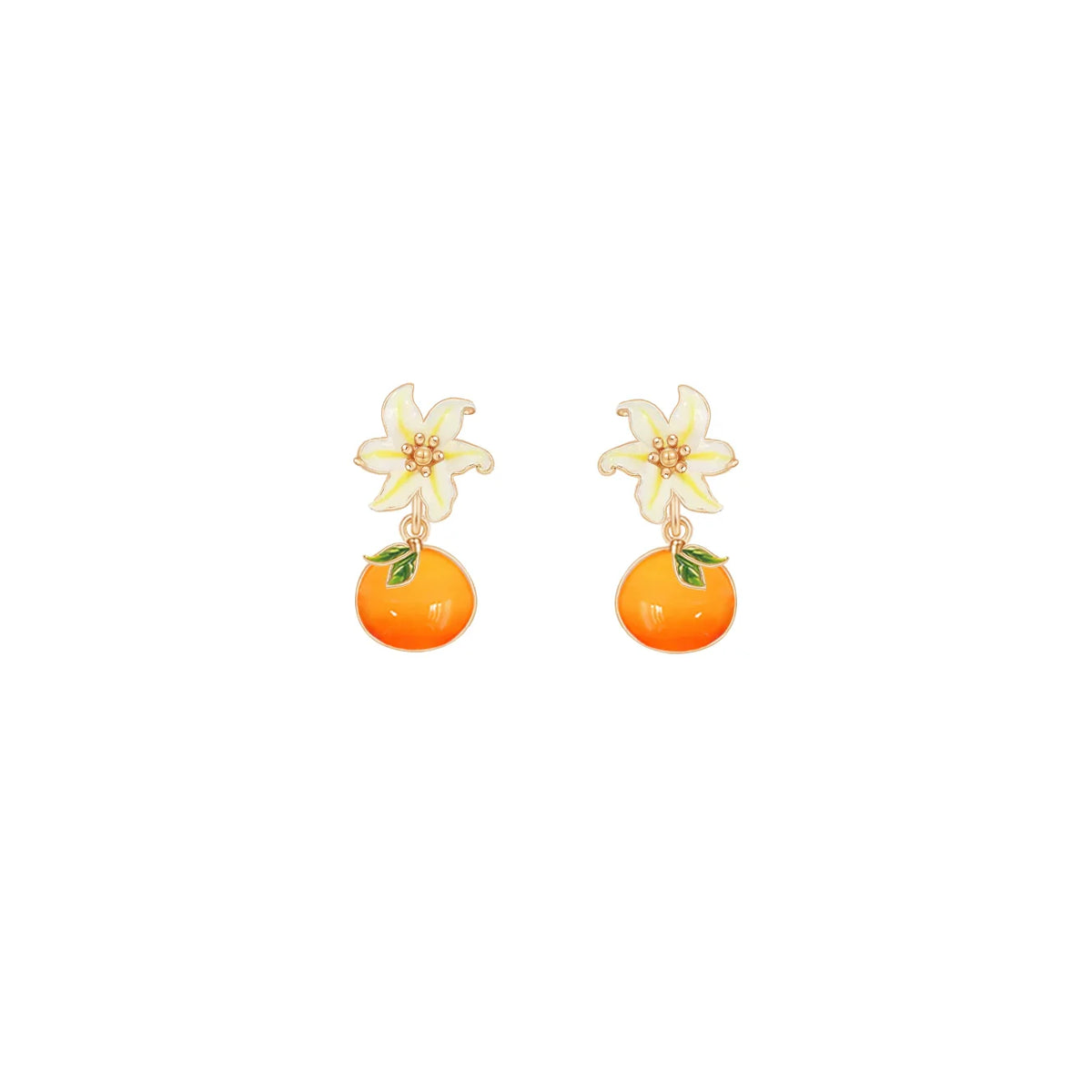 Oho Ou Persimmon Stud Earrings