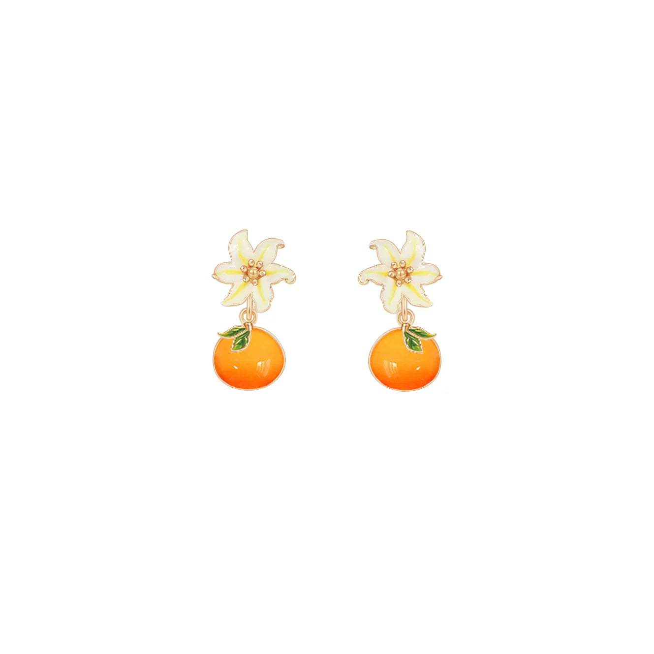 Oho Ou Persimmon Stud Earrings