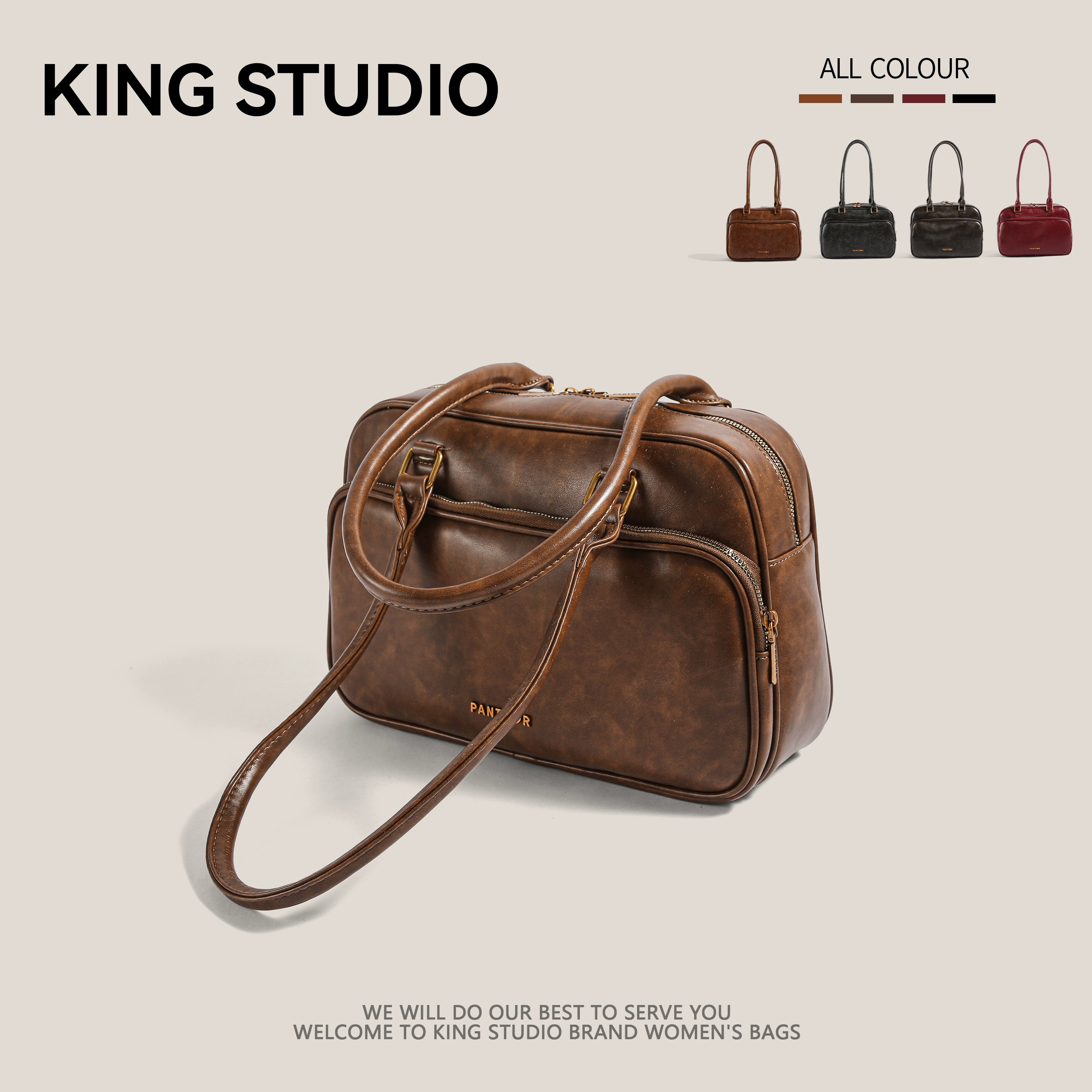 DrinKing Retro Large Satchel Bowling Bag