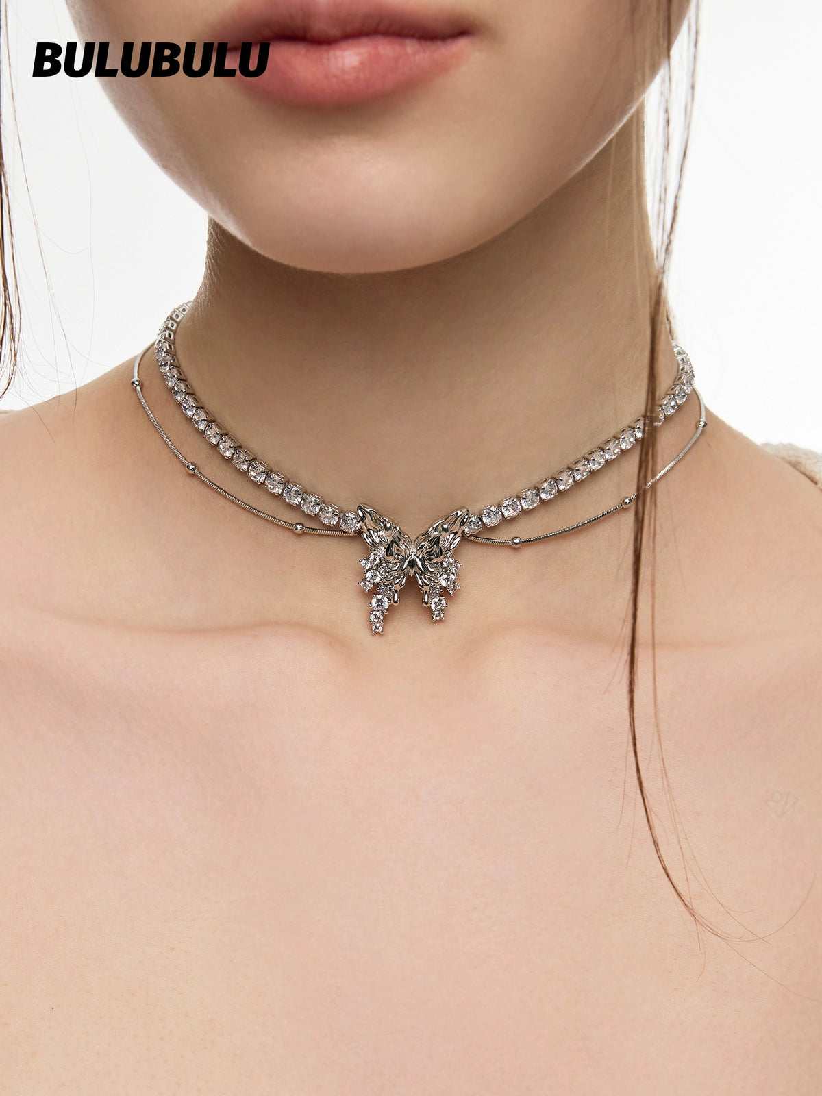 BULUBULU Butterfly Island Tassel Necklace