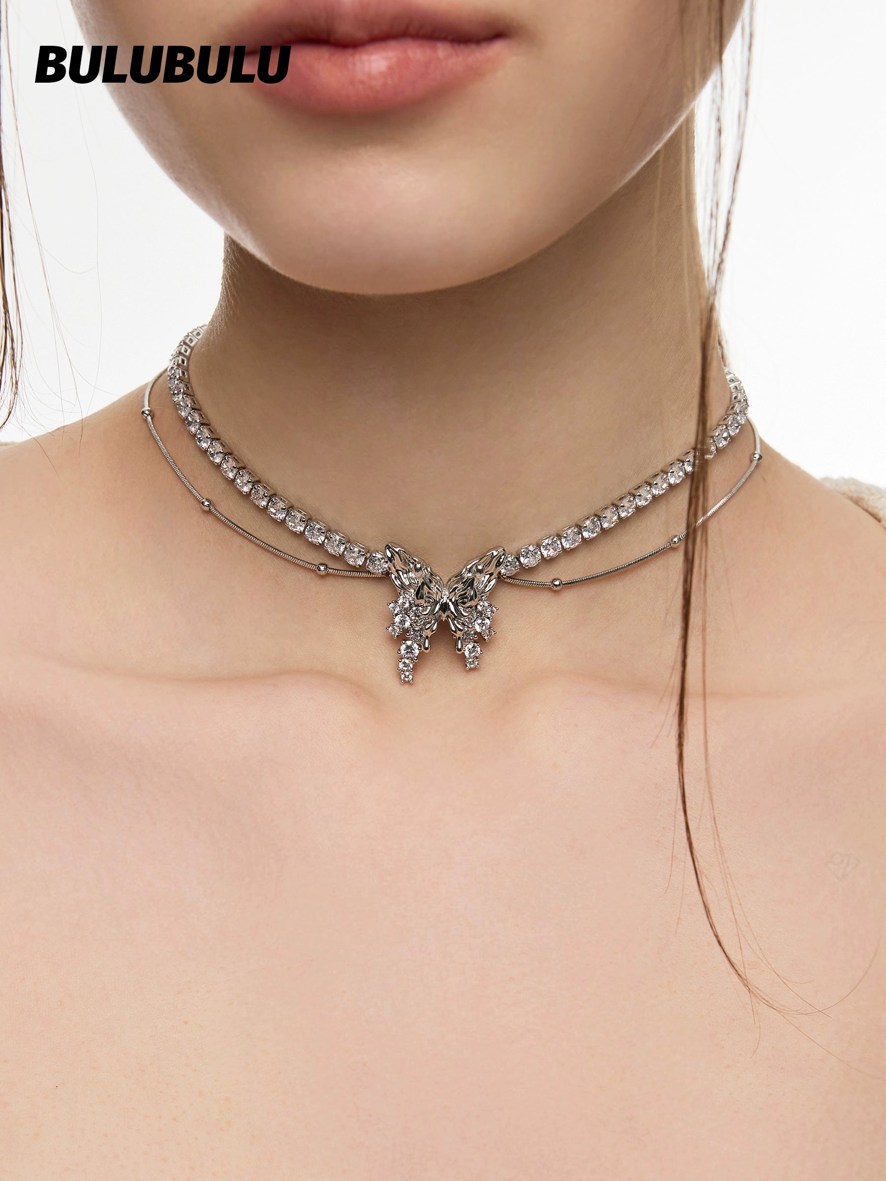 BULUBULU Butterfly Island Tassel Necklace