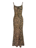 Jim Kennet Leopard Slim Fit Stretch Suspender Dress