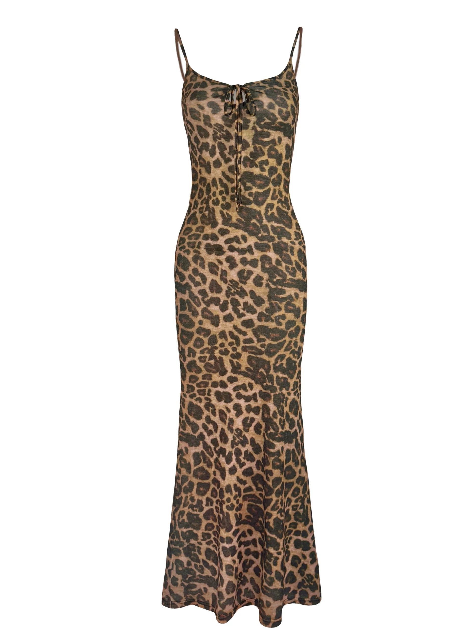 Jim Kennet Leopard Slim Fit Stretch Suspender Dress