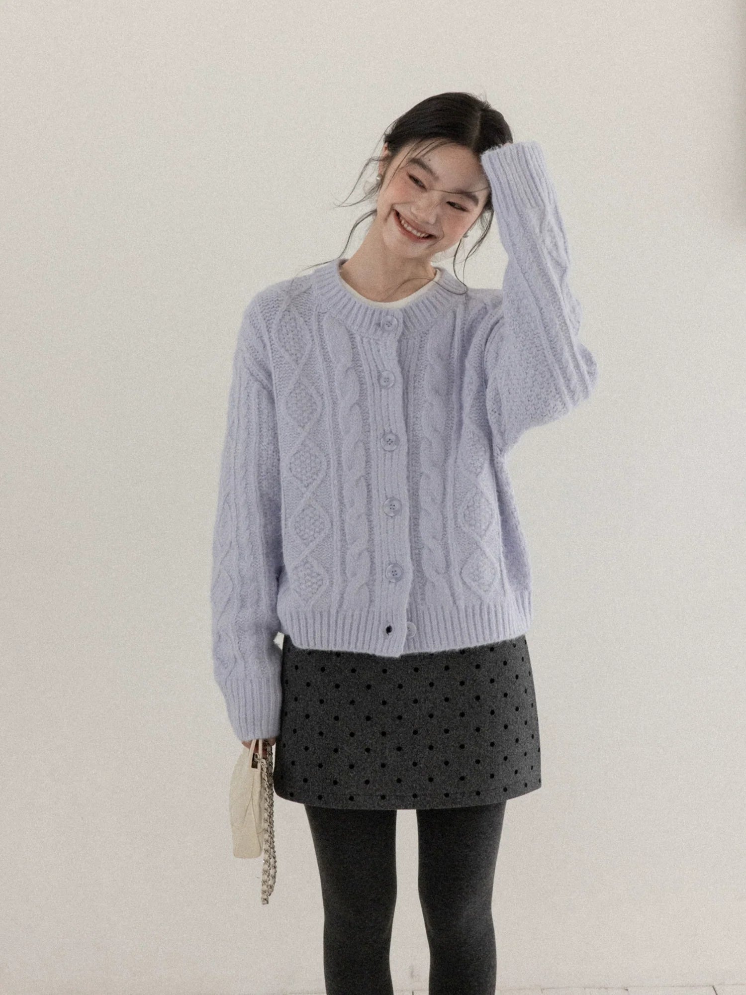 Cantonstory Sweet Fragrant Thickened Loose Knitted Sweater