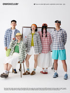 OWOX Loose Casual Checked Lapel Versatile Shirt