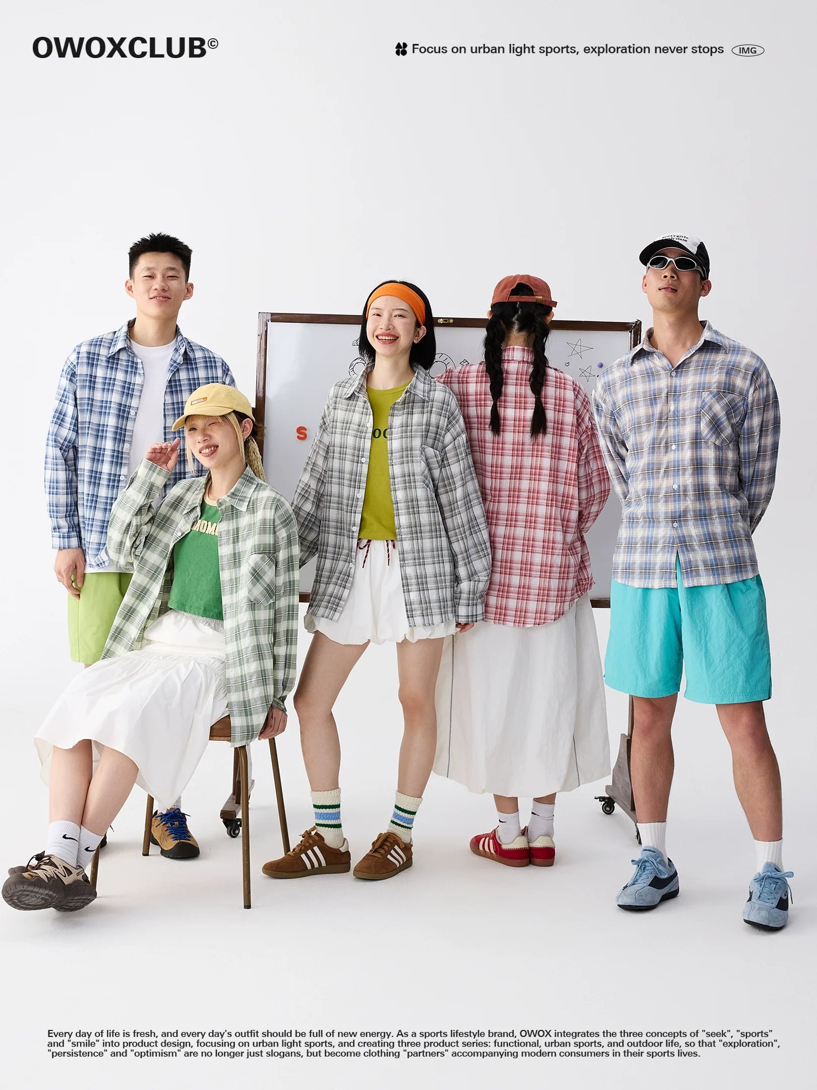 OWOX Loose Casual Checked Lapel Versatile Shirt