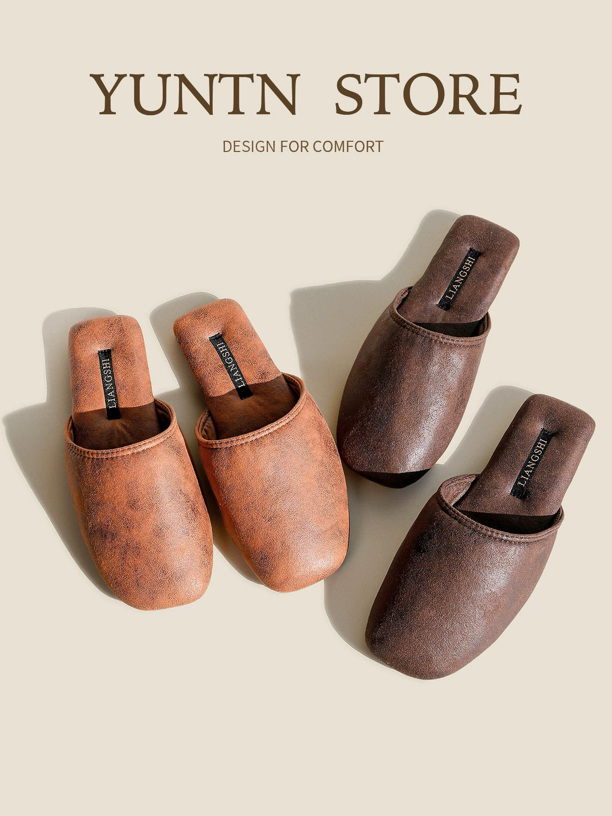 Breathable Toe-Cap Couple Slippers