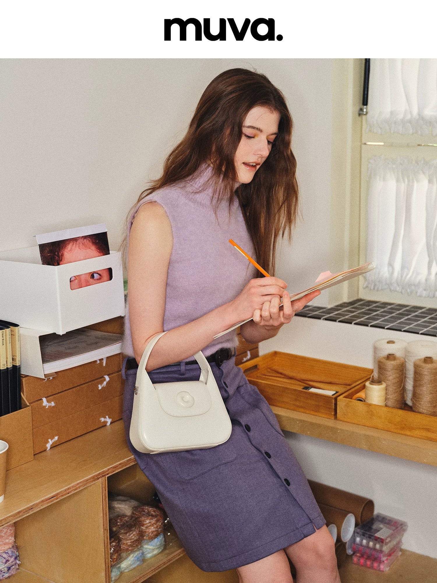 MUVA Small Square Handbag