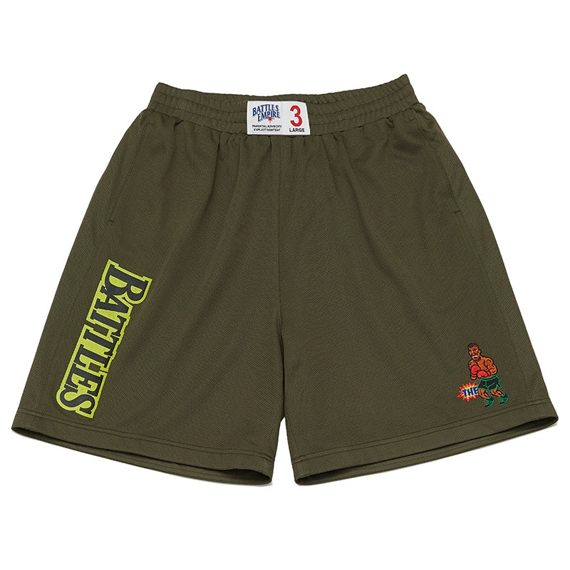 Battles Street Embroidery Printed Basketball Shorts