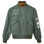 MADEEXTREME Big Pocket Patch Bomber Cotton Tooling Flight Jacket