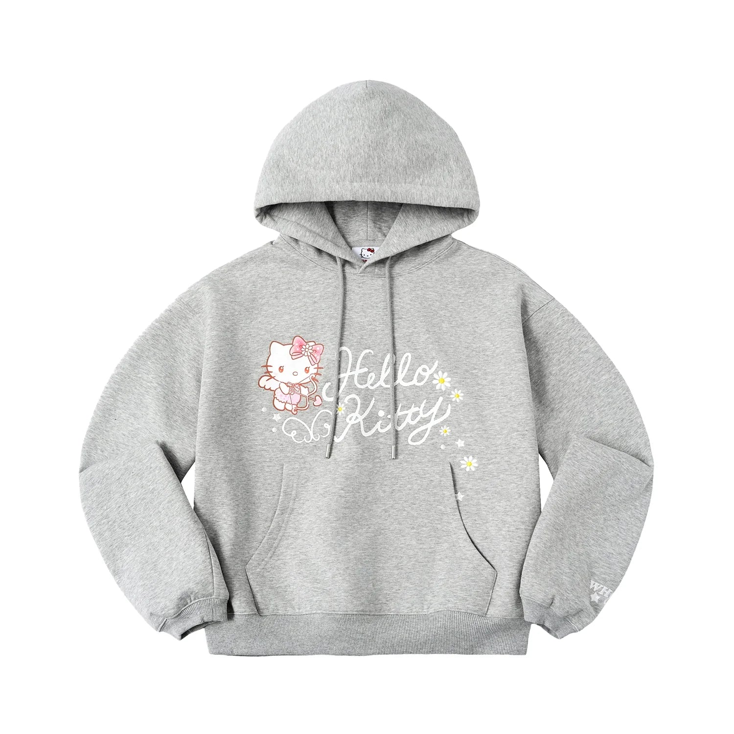 WHOOSIS Angel Embroidered Hooded Sweater