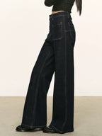 Anna Aneae Mid-rise Straight Jeans