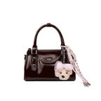 Neeley Soft Wax Leather Boston Pillow Bag