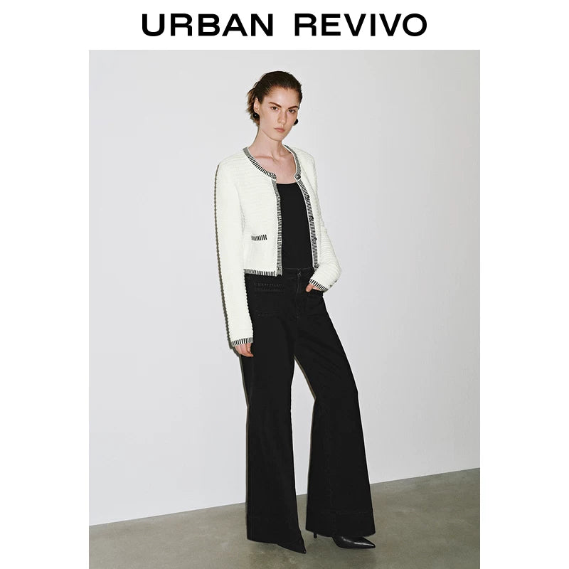 Urban Revivo Retro Pocket Flared Jeans