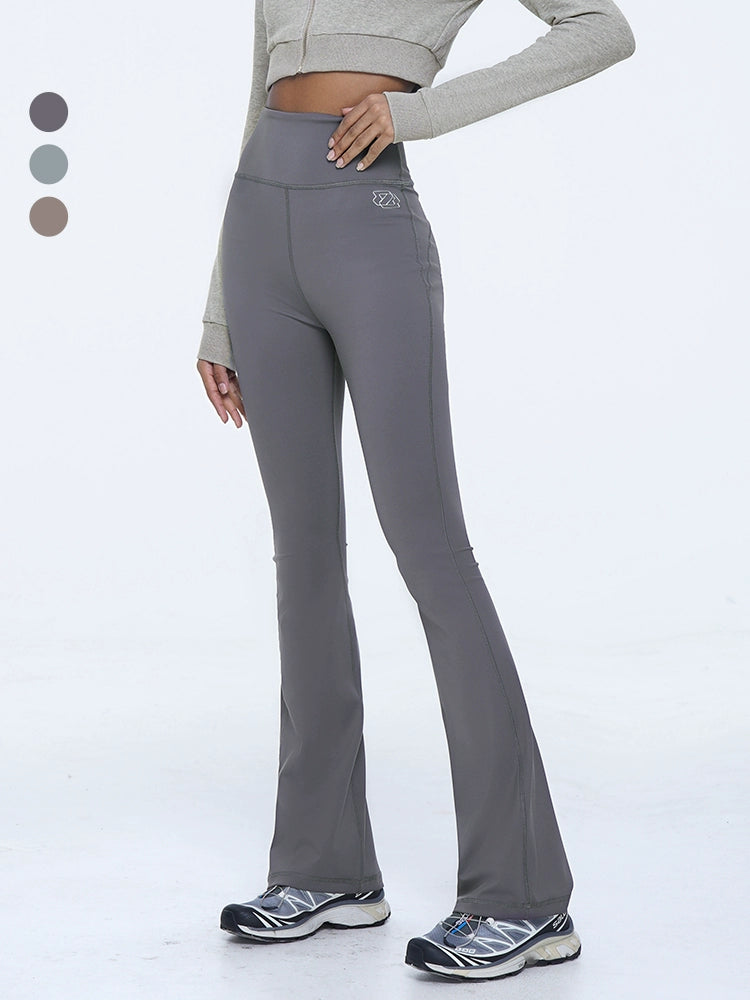 ABMY® Nude Superman High-Waist Flared Shark Pants