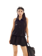 Zero Polo Neck Halter Dress