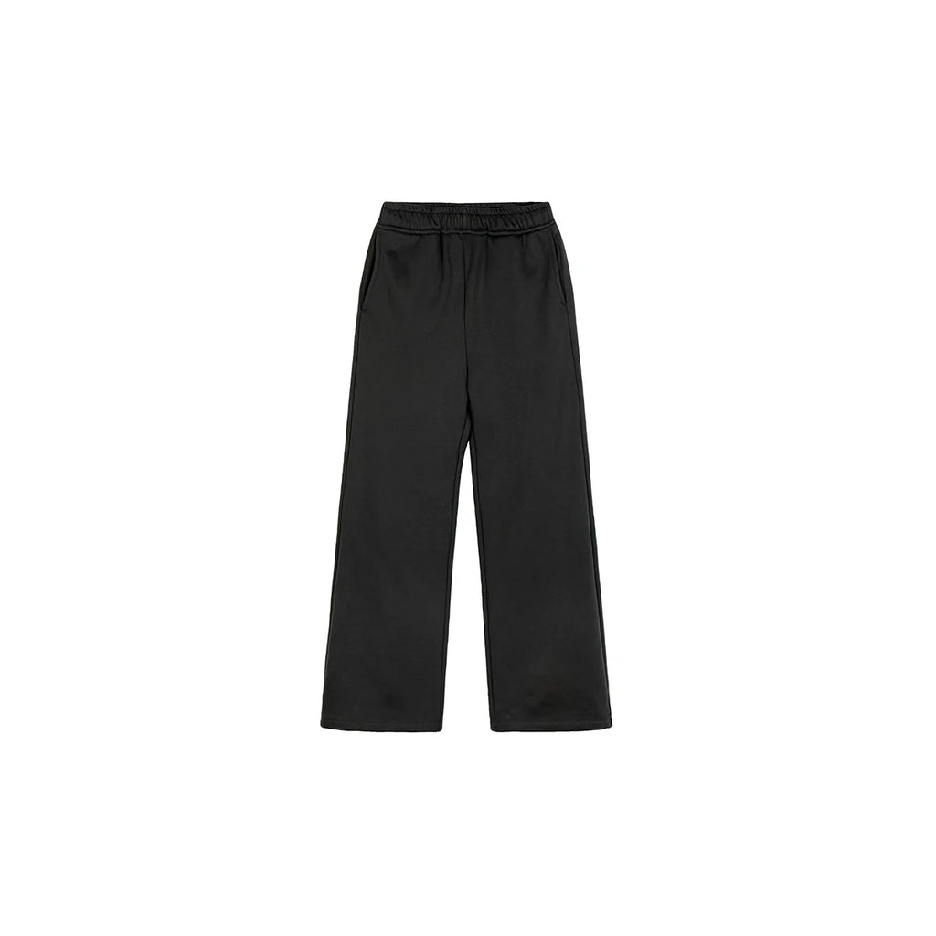 PLUS NO LOGO Thermal Micro-straight Fleece Casual Pants