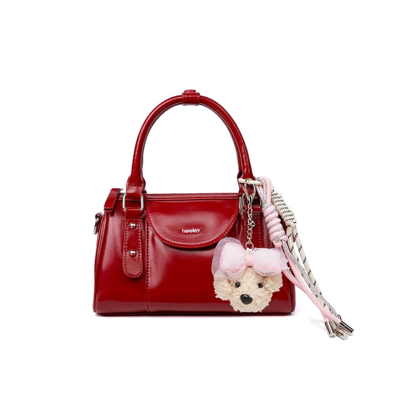 Neeley Soft Wax Leather Boston Pillow Bag