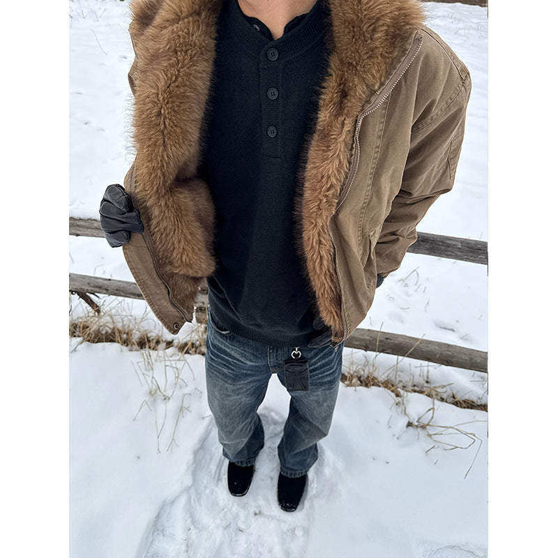 EME Inner Fleece Piled Thickened Thermal Jacket