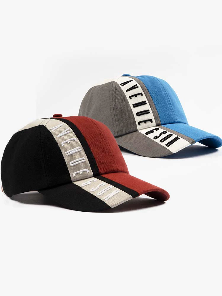 AVENUE & SON Embroidered Logo Curved Brim Baseball Cap