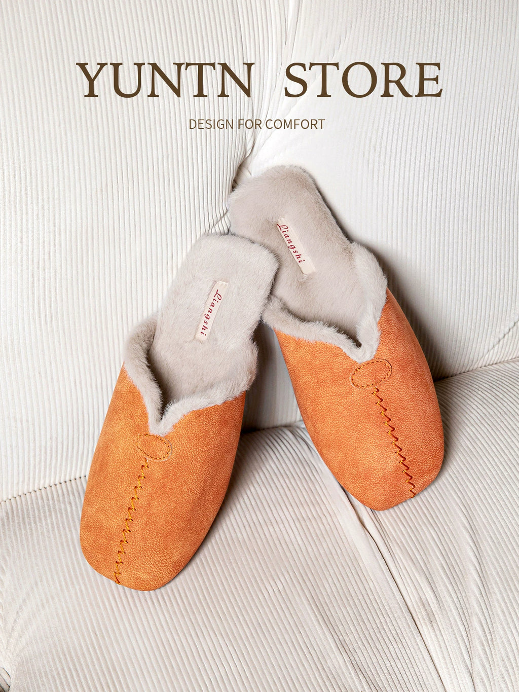 Waterproof Velvet Winter Home Slippers