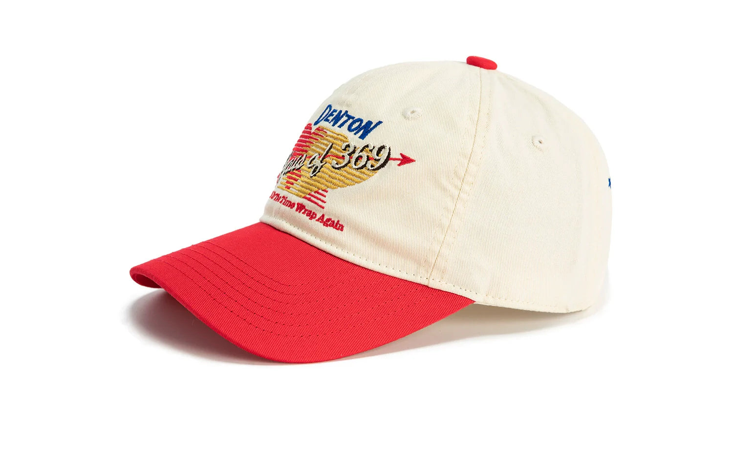 LUCKUP Vintage Contrast Color Embroidery Versatile Cap