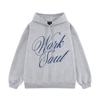 NICEBAD Flower LOGO Printed Hooded Sweater