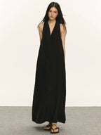 Anna Aneae Premium V-Neck Neck Dress