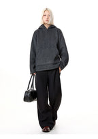 MADEEXTREME Double-sided woolen silhouette Hooded Jacket