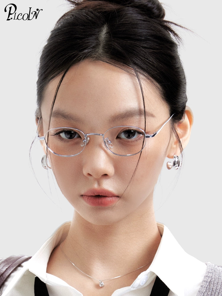 PLCOIN Small Frame Glasses Liu Yifei Style Anti-Blue Light Myopia