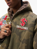 STK SmallTownKid Concealed Plush Hooded Mountain Jacket