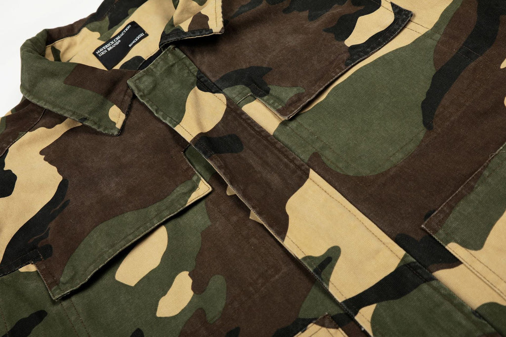 11KN Vintage Loose Camouflage Tooling Jacket