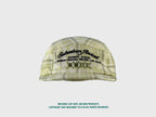 MUCUNXI Korean Designer Letter Embroidered Five-Panel Plaid Cap