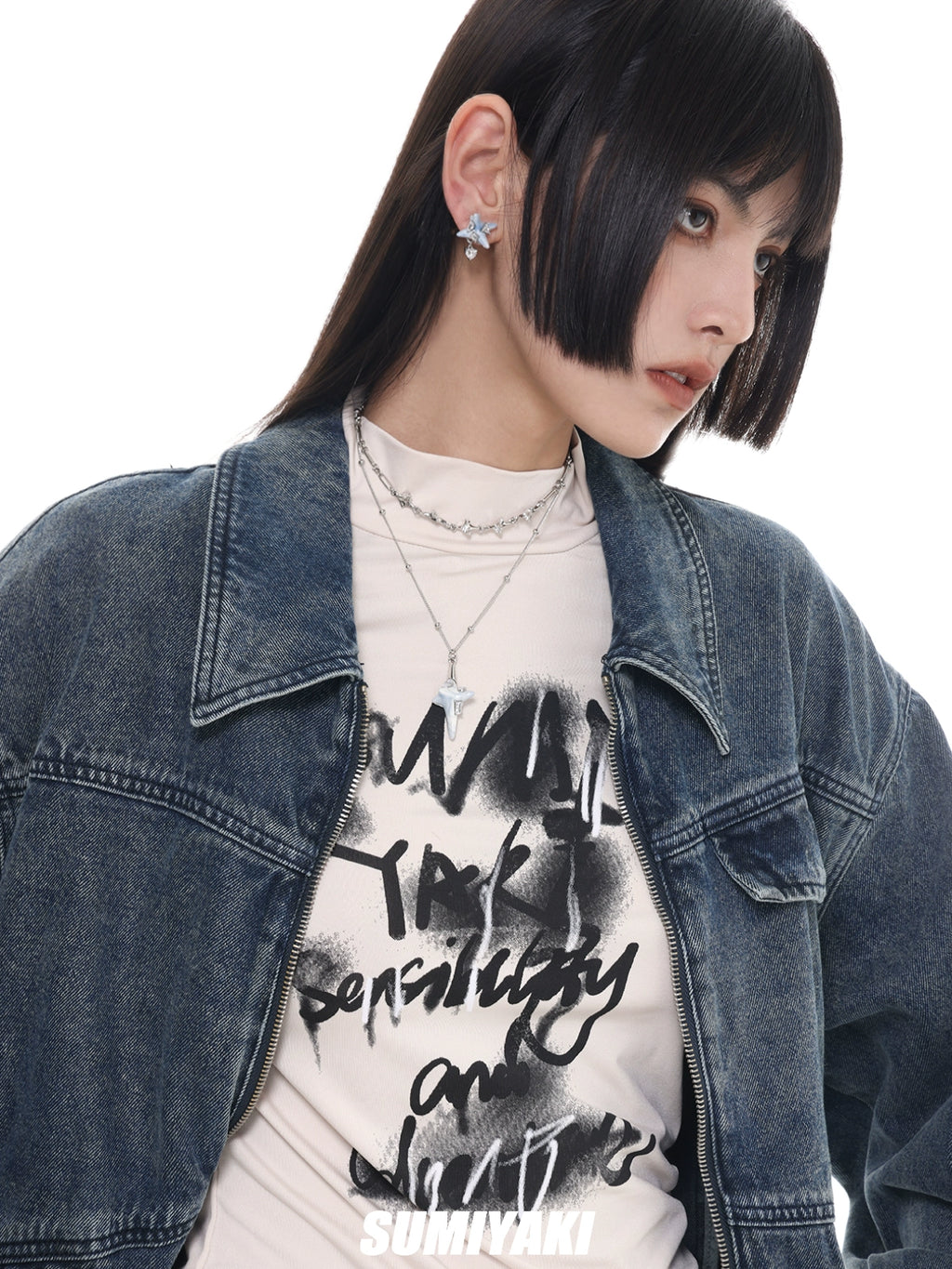 Virus Series Blue Cloud Glaze Earrings