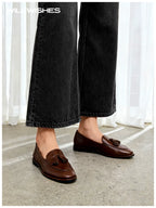 WILLWISHES Wang Ding Tassel Retro Loafers