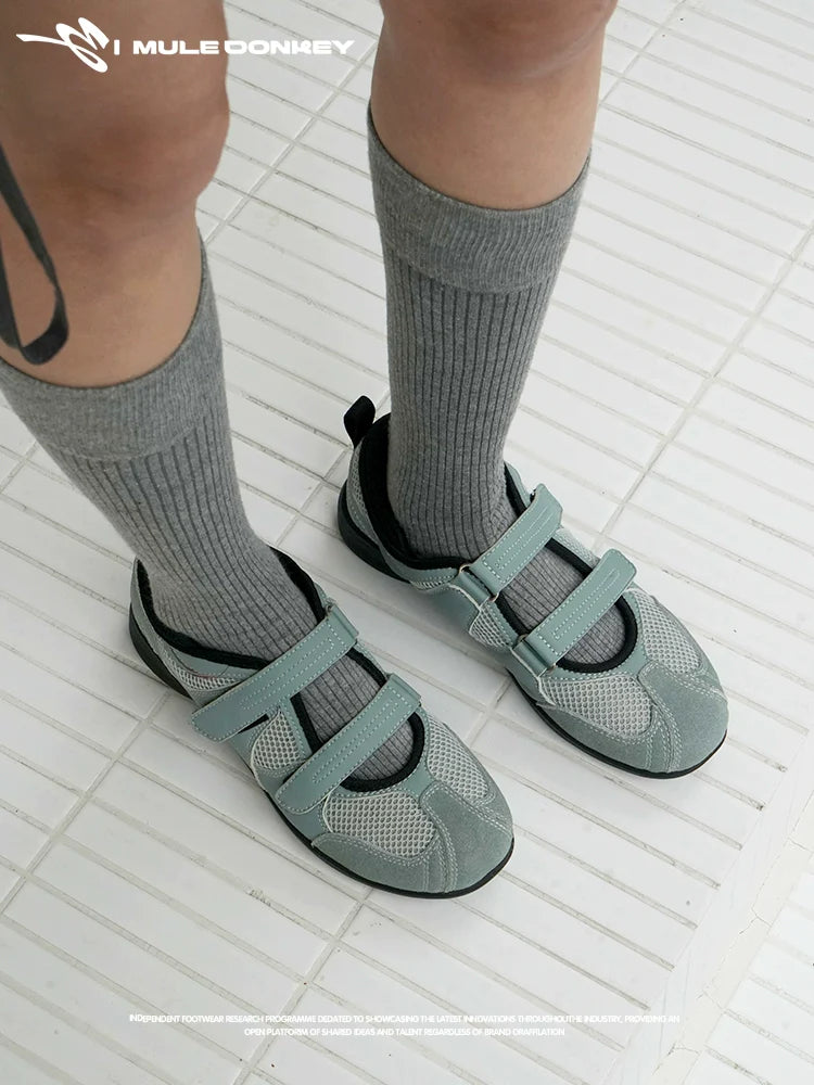 Donkey Niche Hollow Flat Mary Jane Shoes